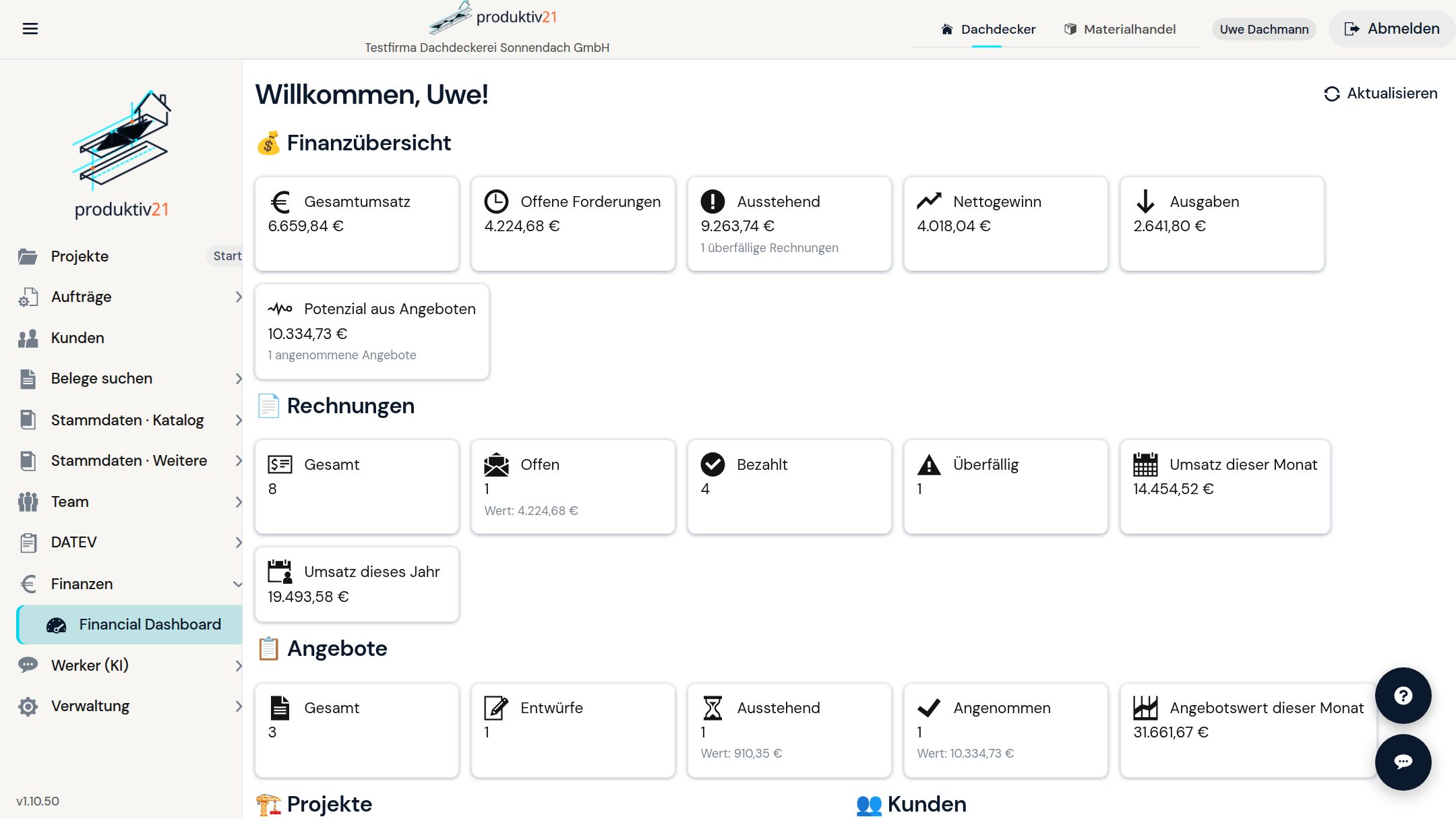 Produktiv21 im Browser